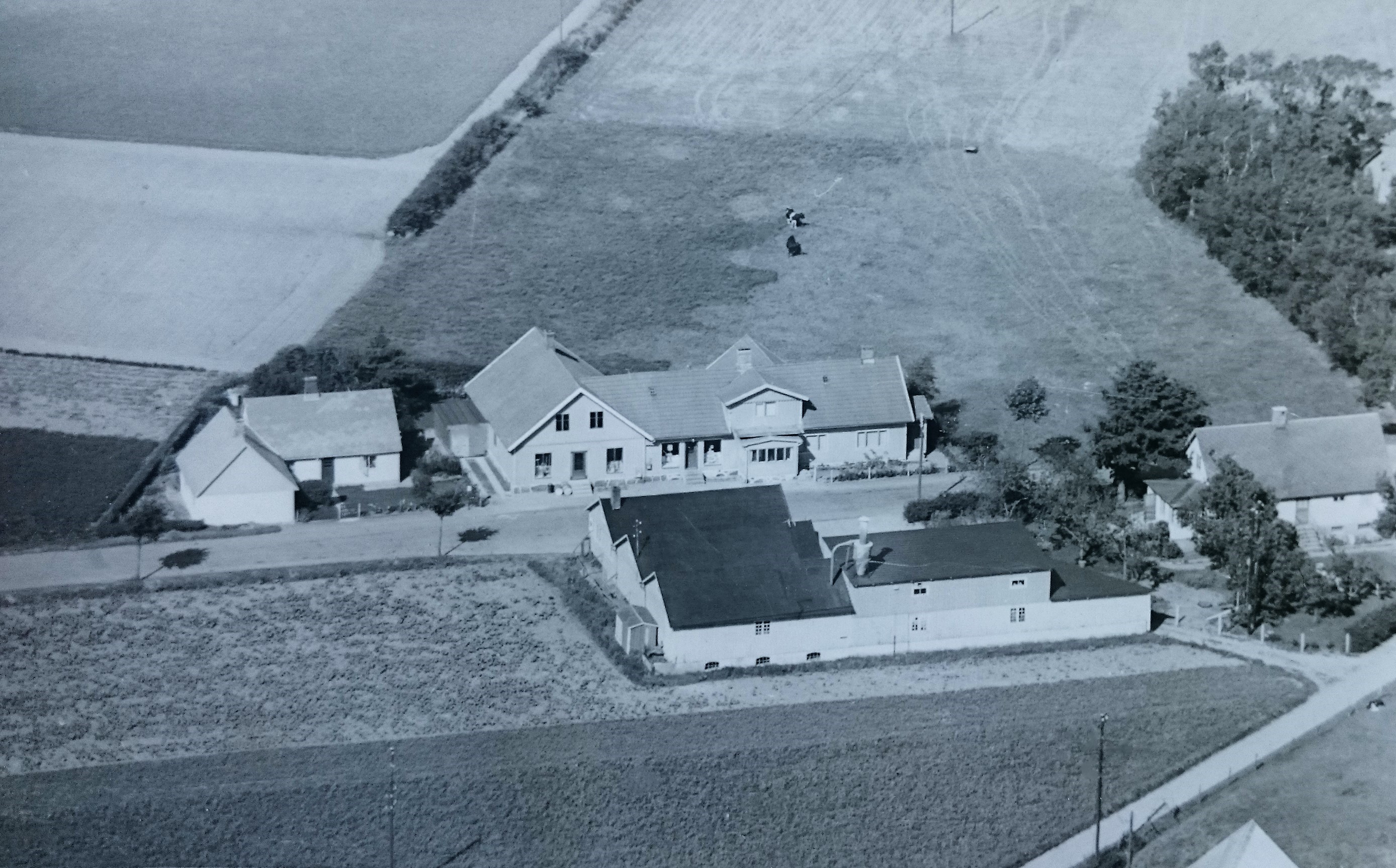 Görslöv, flygfoto 1953