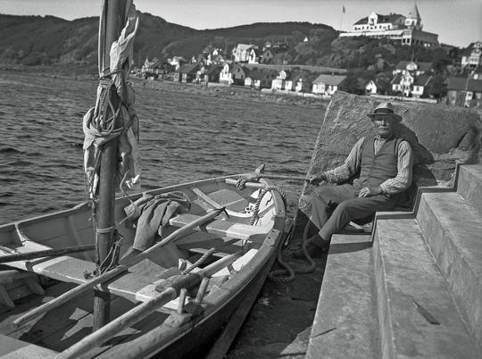 Mölle Fiskare med båt