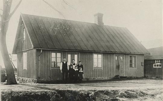 Edvard Svensson med familj