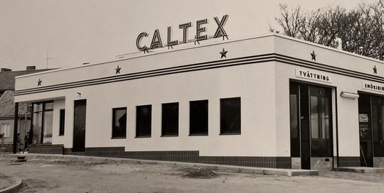 Caltex bensinstation invigd 1958