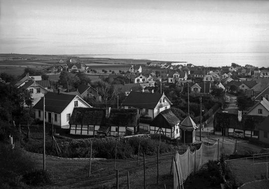 Mölle Vy över byn och stationen