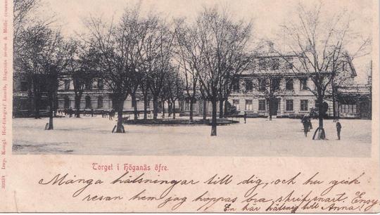 Höganäs torget övre 1928