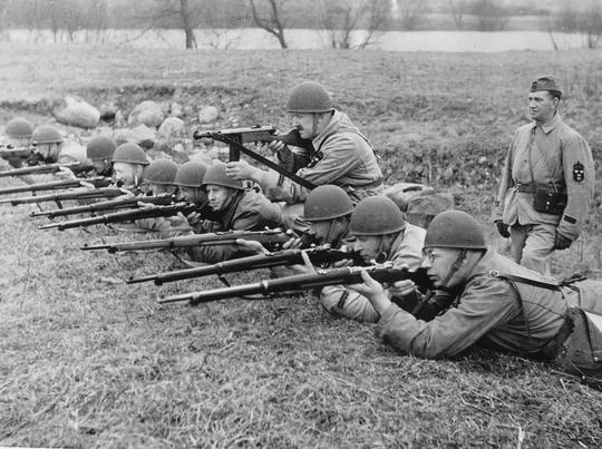 Hemvärnsövning 1943