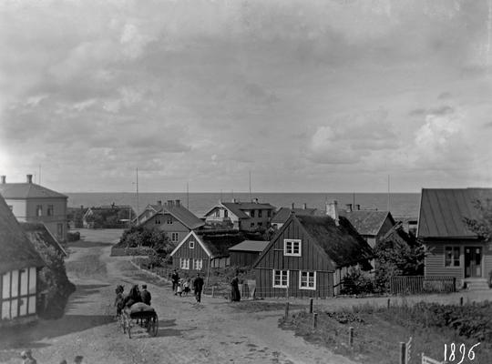 Mölle Väg ner mot hamnen 1896