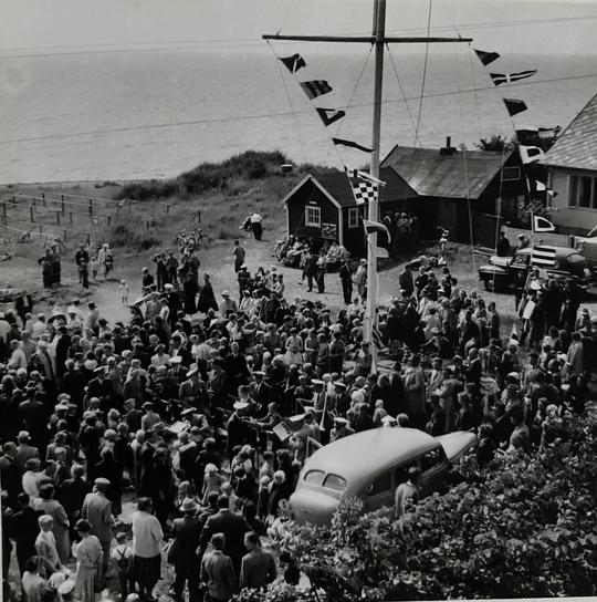Midsommarfirande i Arild 1954