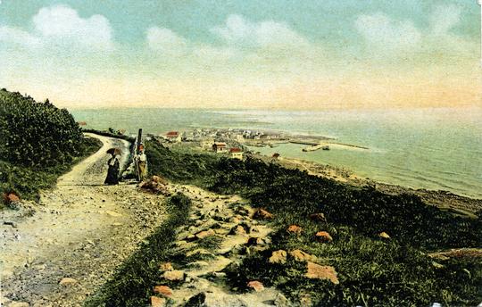 Mölle Italienska vägen, två damer
