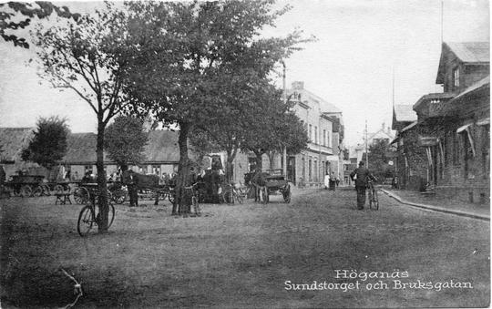 Höganäs Sundstorget och Bruksgatan