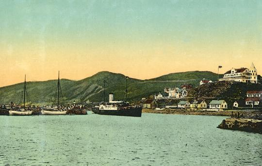 Mölle Hamnen med hjulångare