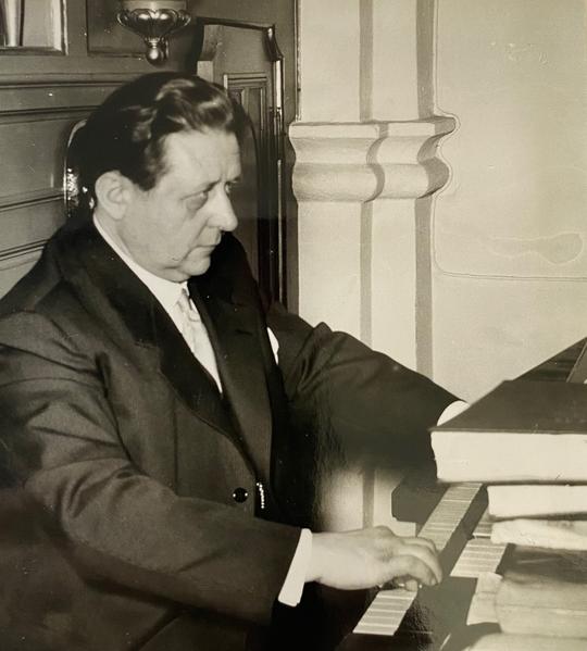 Kantor Viktor Sylvén i Brunnby kyrka.